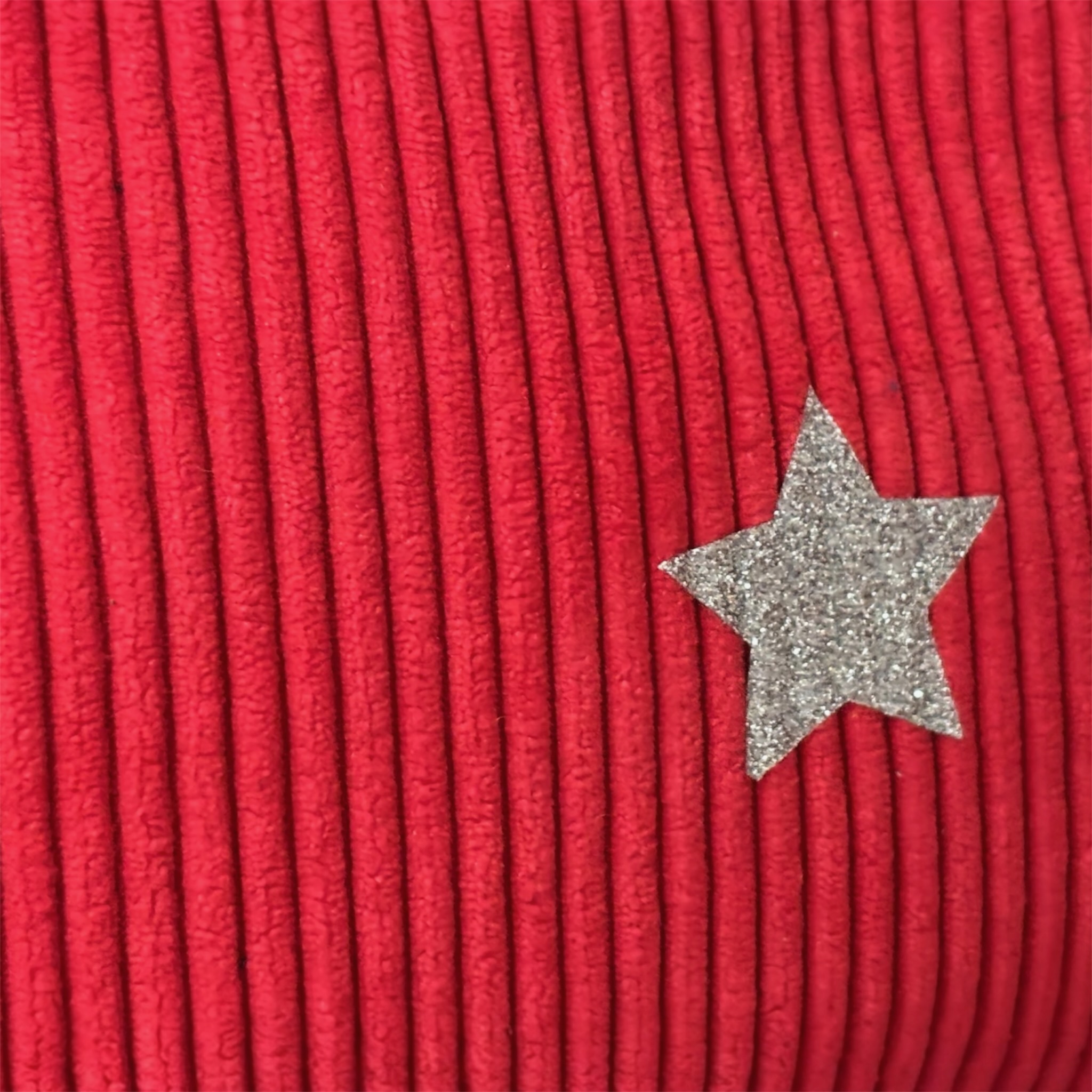 Trousse en velours côtelé rouge – Création artisanale française – Image 2